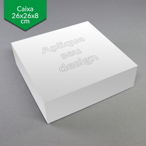 Caixa Quadrada 26x26x8cm